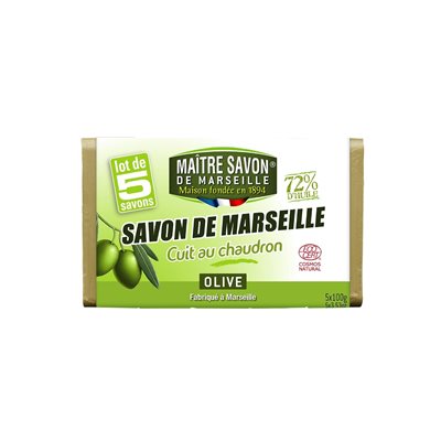 LOT DE SAVONS 5X100G - HUILE D'OLIVE